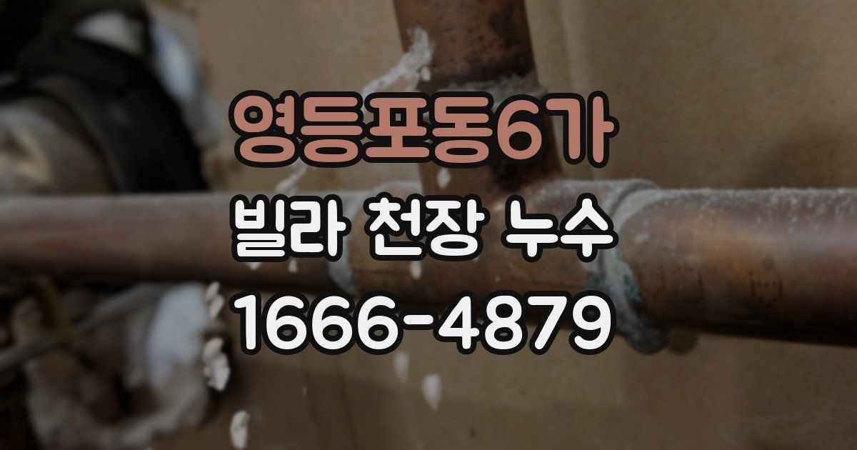 영등포동6가 빌라 천장 누수