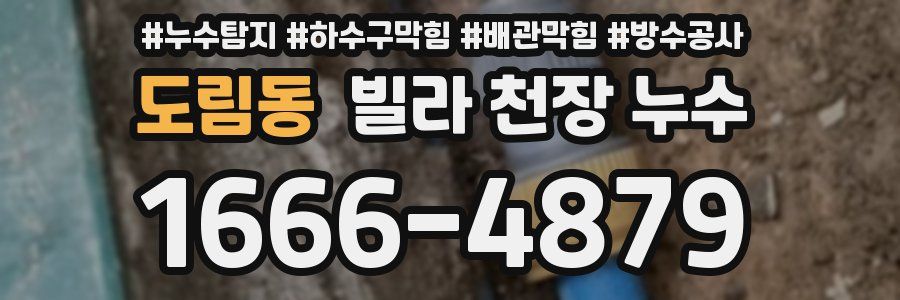 도림동 빌라 천장 누수