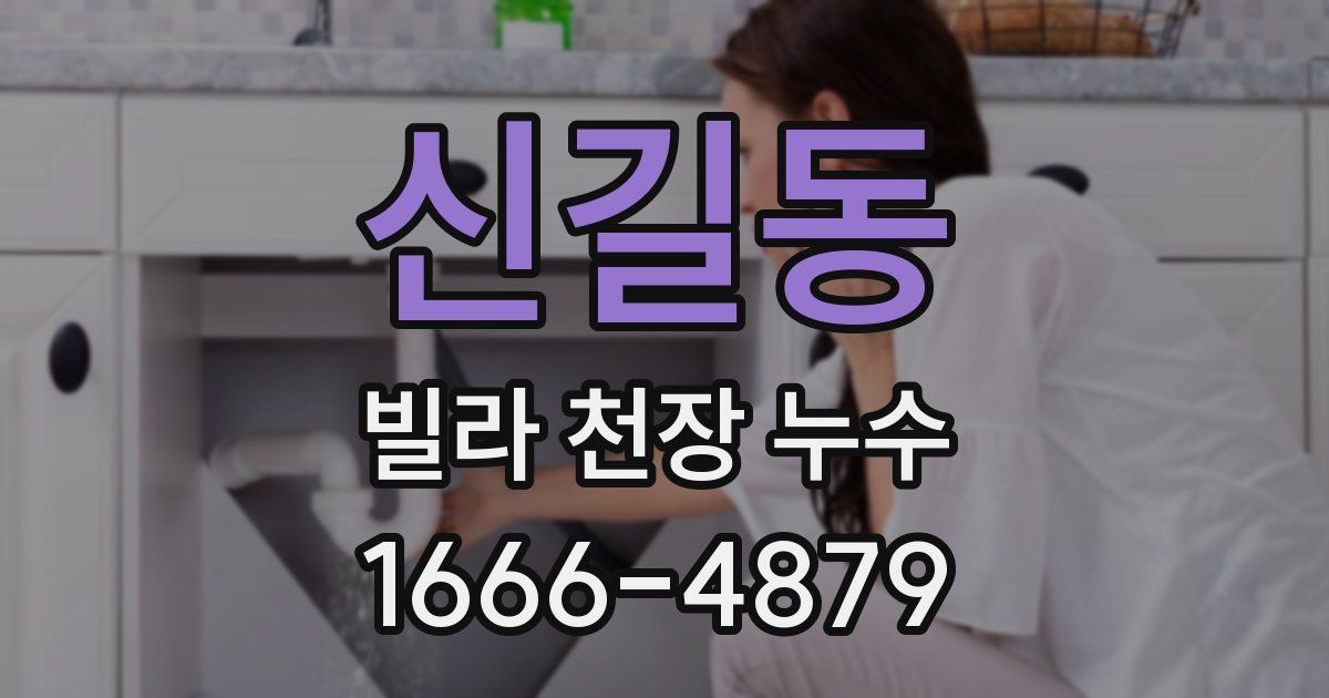 신길동 빌라 천장 누수
