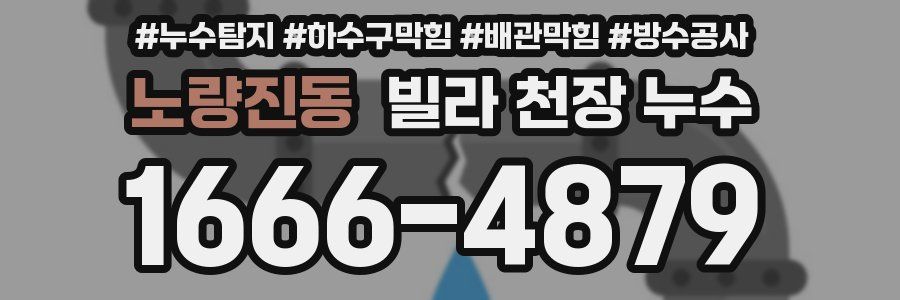 노량진동 빌라 천장 누수