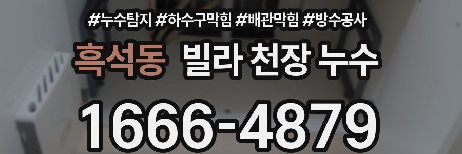 흑석동 빌라 천장 누수