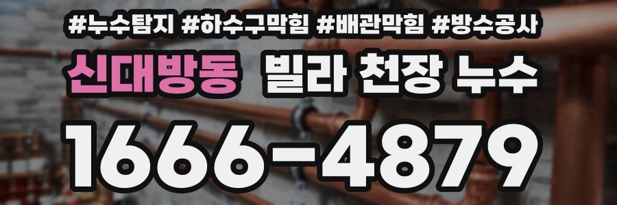 신대방동 빌라 천장 누수