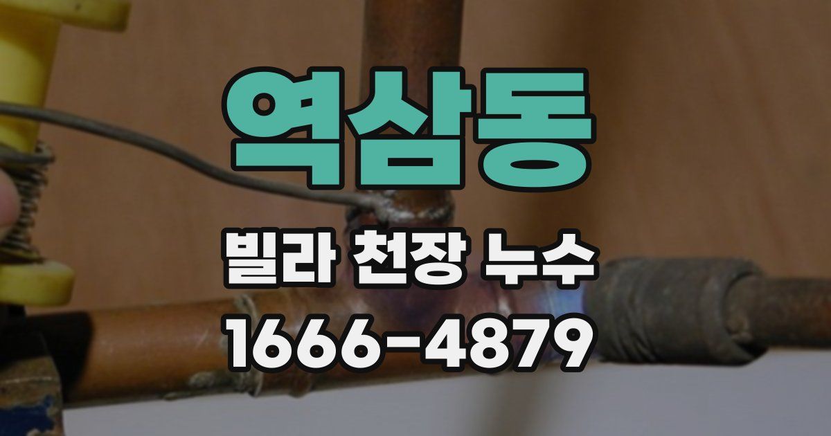 역삼동 빌라 천장 누수