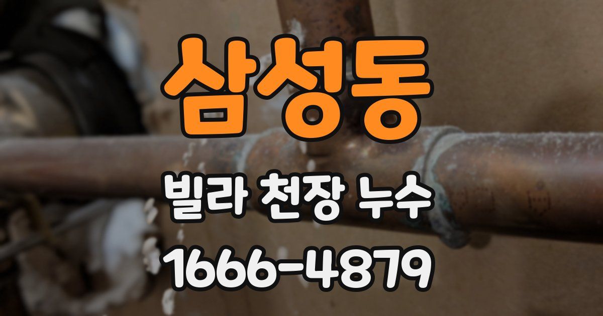 삼성동 빌라 천장 누수