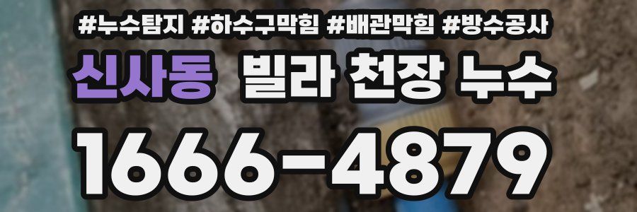 신사동 빌라 천장 누수