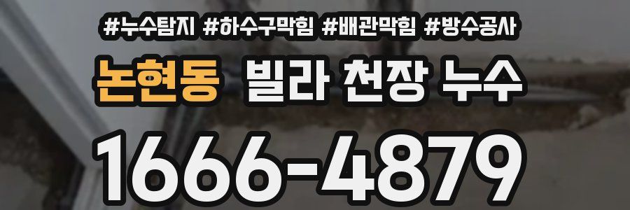 논현동 빌라 천장 누수