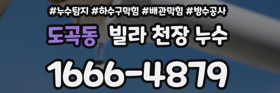도곡동 빌라 천장 누수