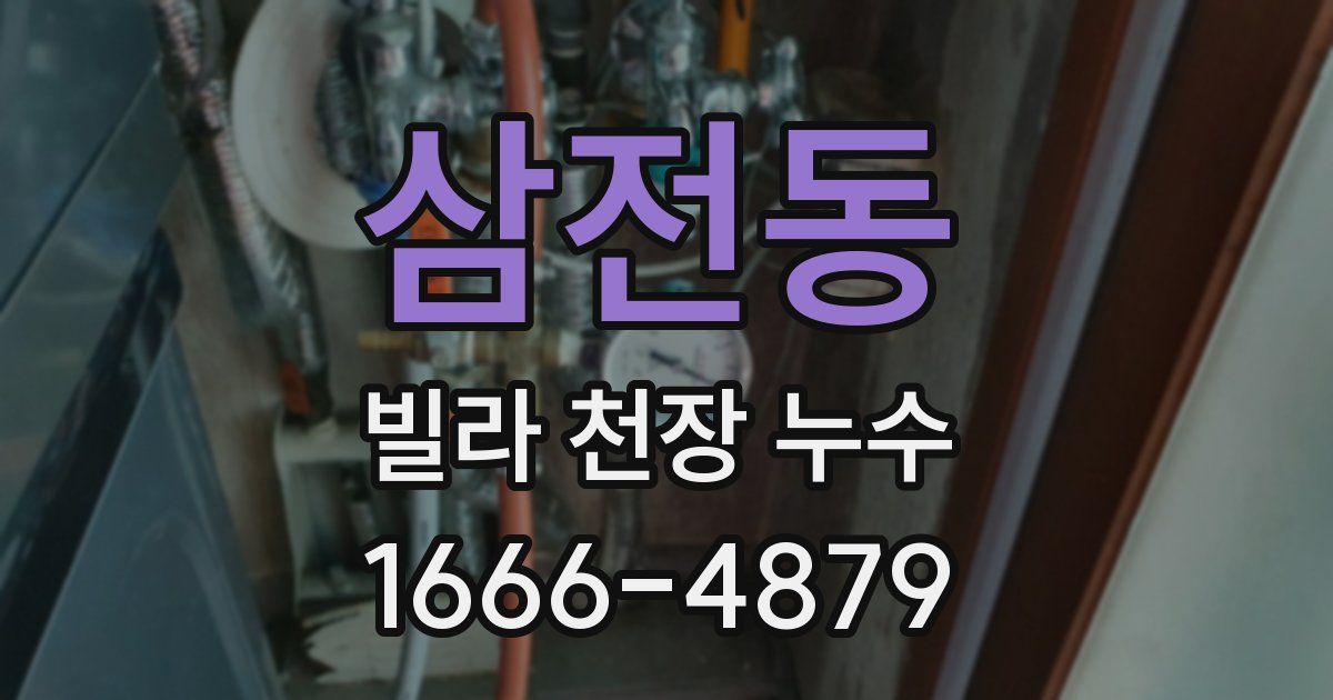 삼전동 빌라 천장 누수