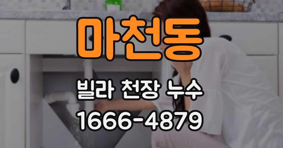 마천동 빌라 천장 누수