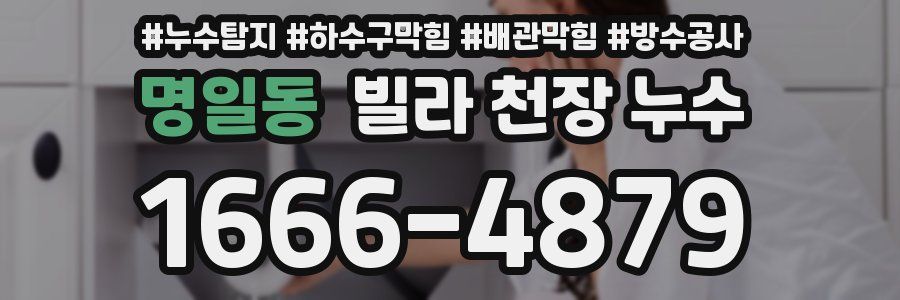 명일동 빌라 천장 누수