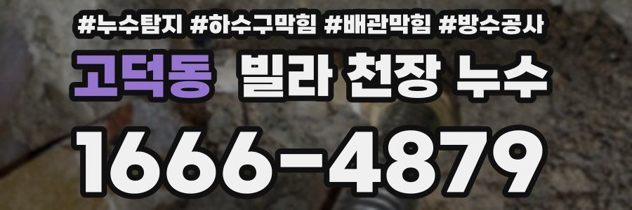 고덕동 빌라 천장 누수
