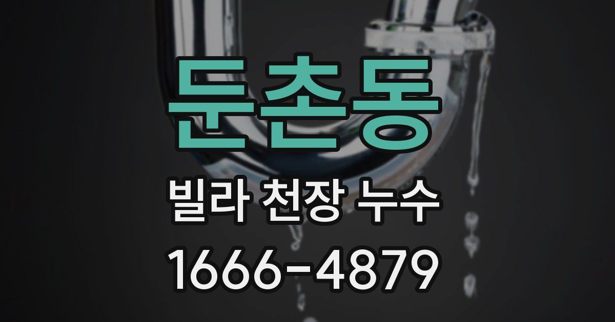 둔촌동 빌라 천장 누수