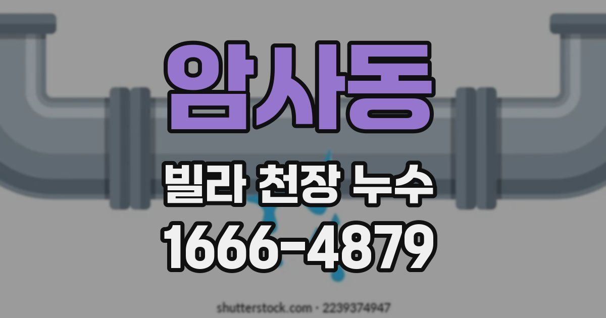 암사동 빌라 천장 누수