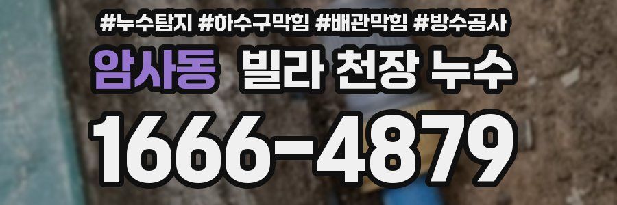 암사동 빌라 천장 누수