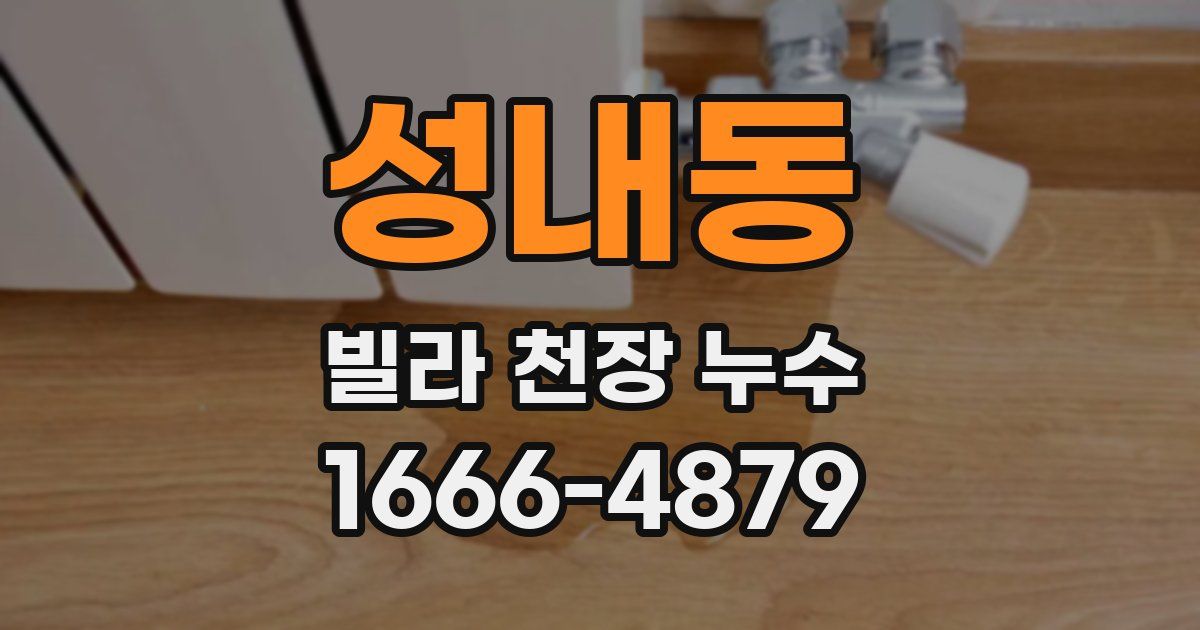 성내동 빌라 천장 누수