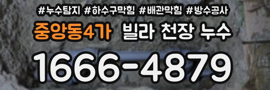 중앙동4가 빌라 천장 누수