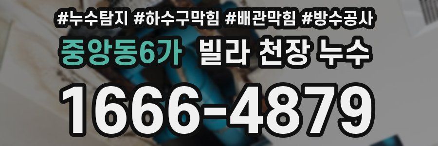중앙동6가 빌라 천장 누수