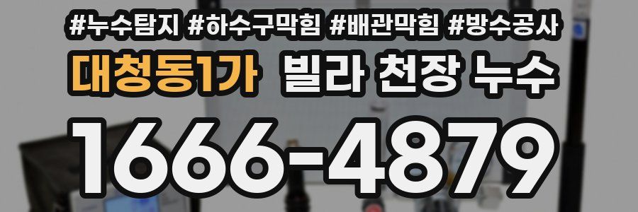 대청동1가 빌라 천장 누수