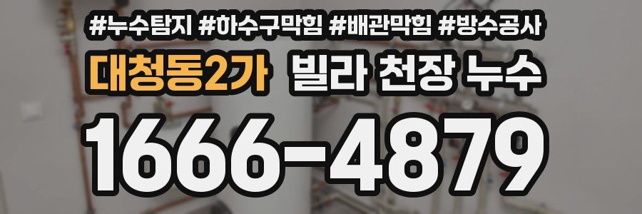 대청동2가 빌라 천장 누수