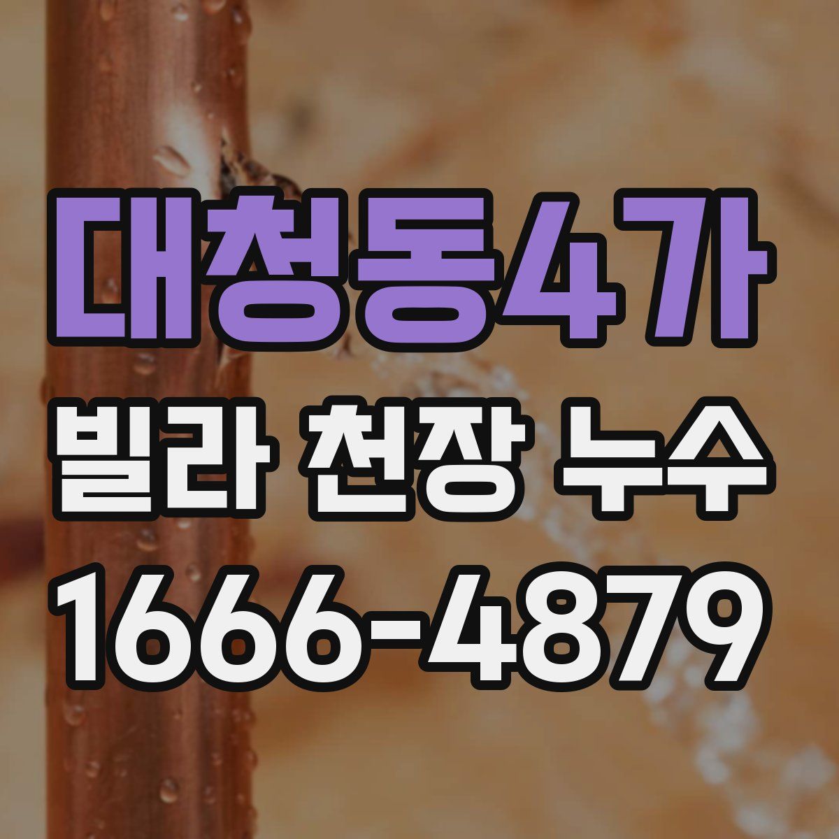 대청동4가 빌라 천장 누수