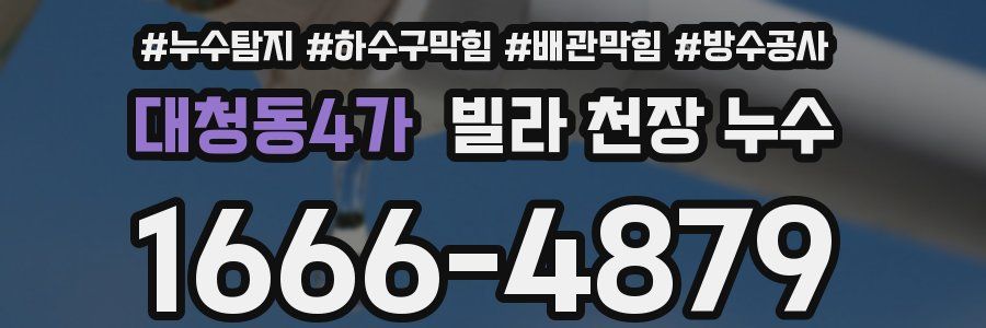 대청동4가 빌라 천장 누수