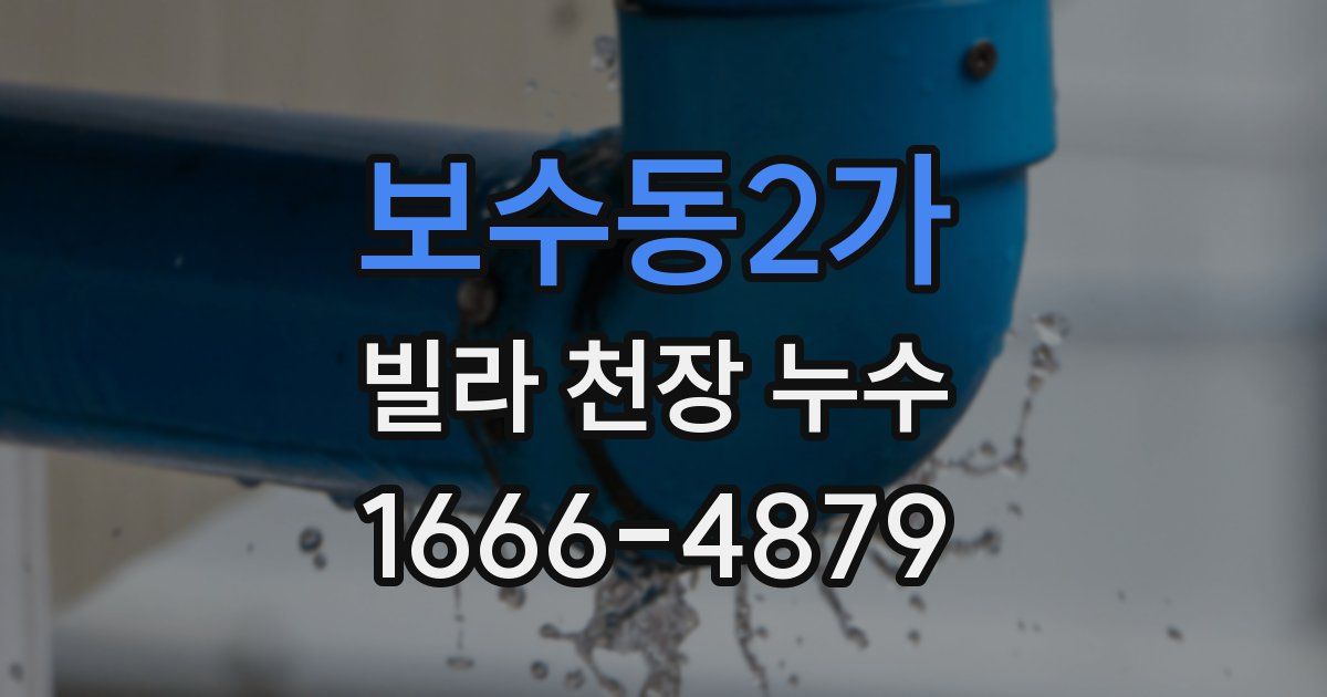 보수동2가 빌라 천장 누수