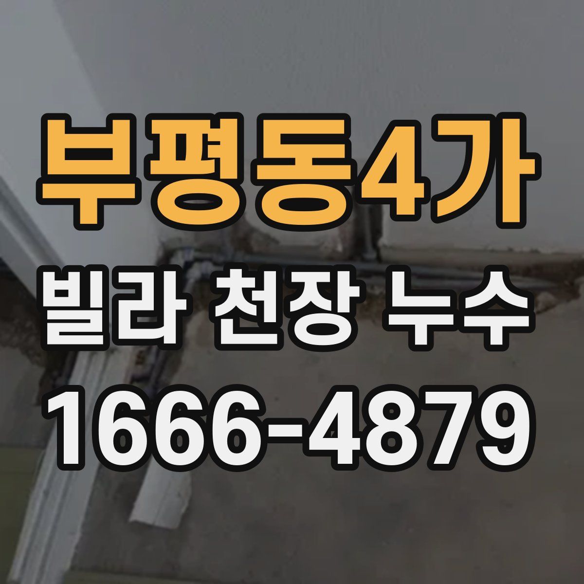 부평동4가 빌라 천장 누수