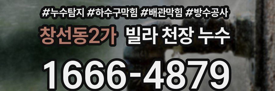 창선동2가 빌라 천장 누수