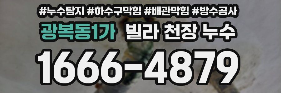 광복동1가 빌라 천장 누수