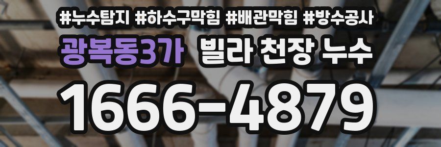 광복동3가 빌라 천장 누수