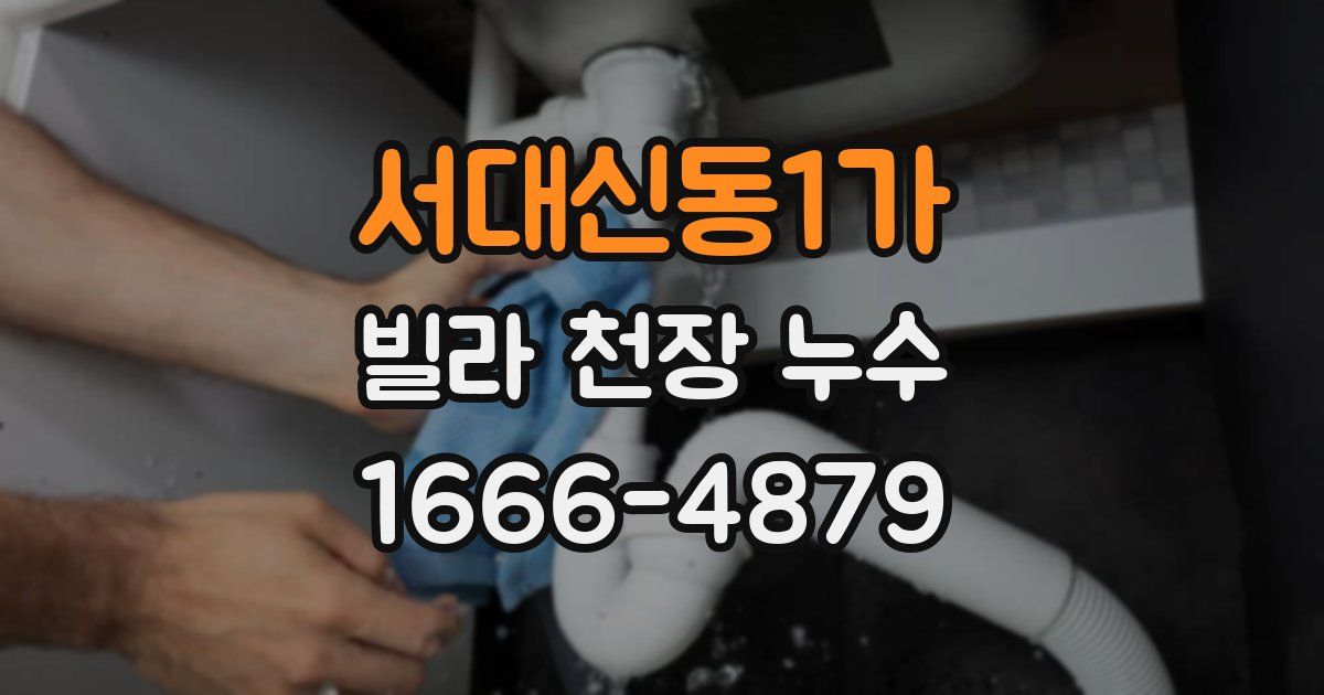 서대신동1가 빌라 천장 누수