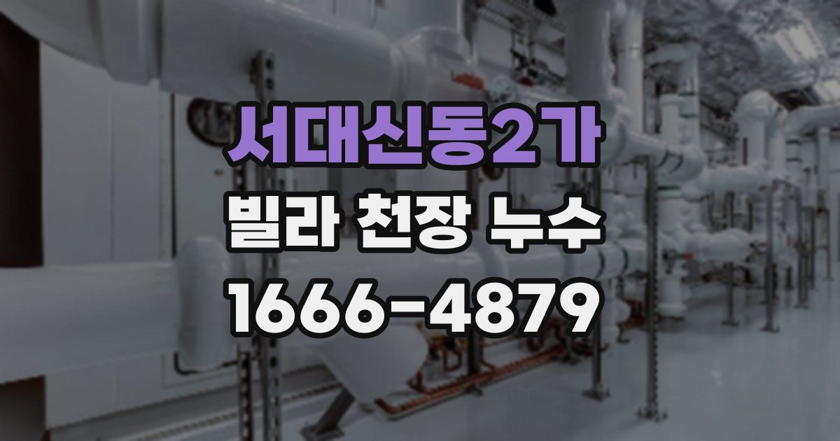 서대신동2가 빌라 천장 누수