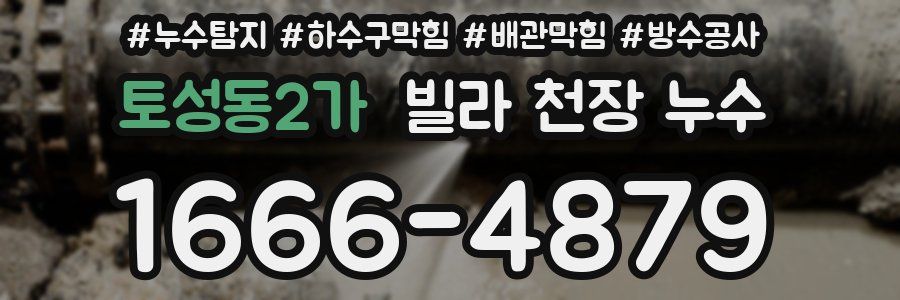토성동2가 빌라 천장 누수