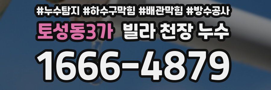 토성동3가 빌라 천장 누수