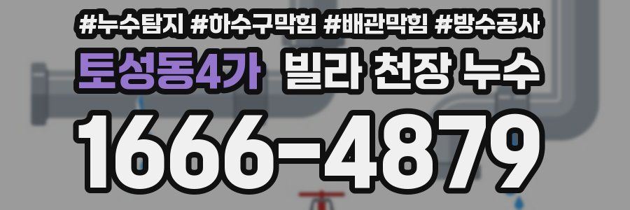 토성동4가 빌라 천장 누수