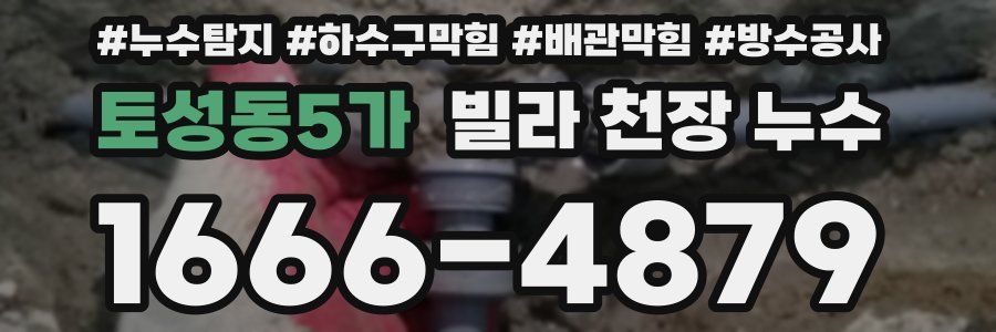 토성동5가 빌라 천장 누수