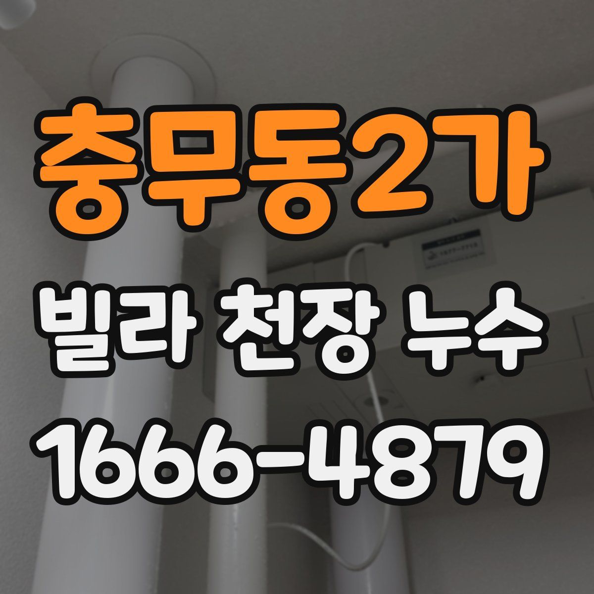 충무동2가 빌라 천장 누수