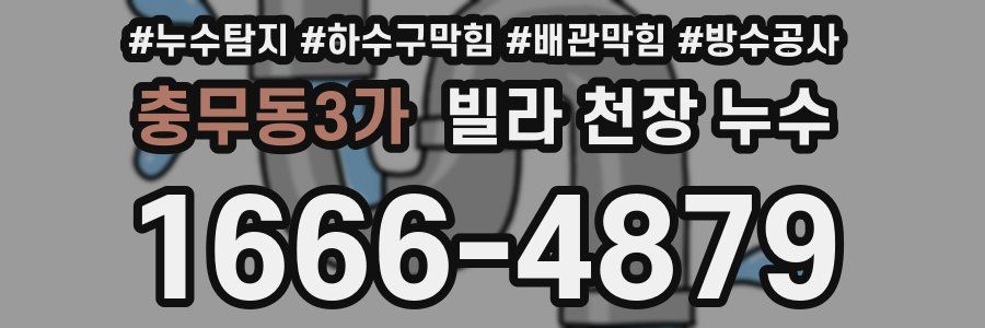 충무동3가 빌라 천장 누수