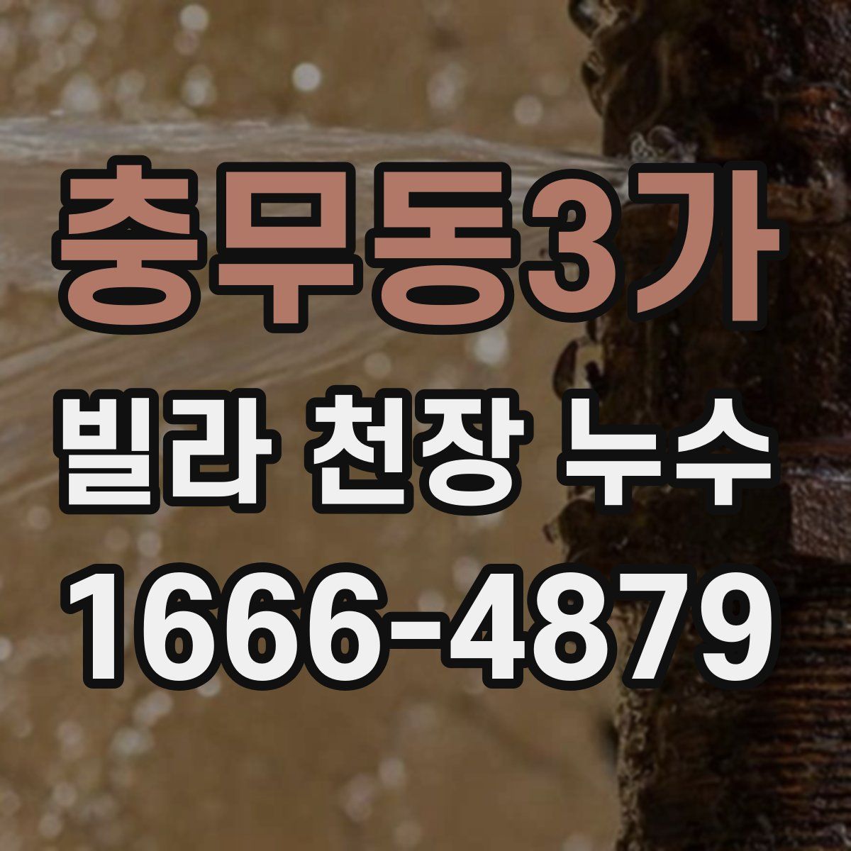 충무동3가 빌라 천장 누수