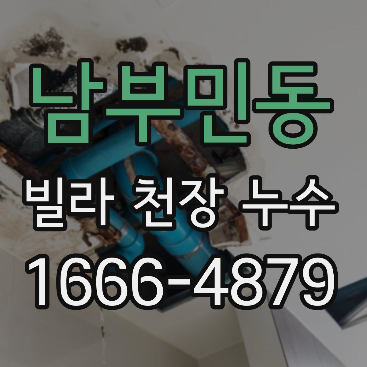 남부민동 빌라 천장 누수