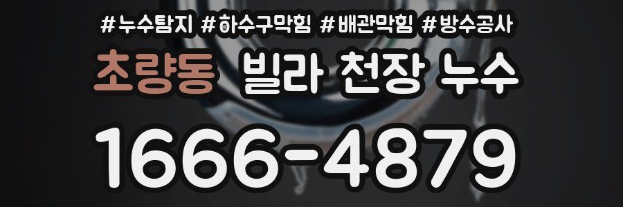 초량동 빌라 천장 누수
