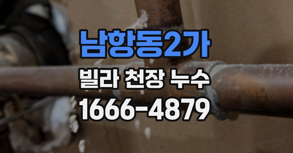 남항동2가 빌라 천장 누수