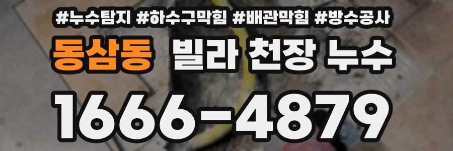동삼동 빌라 천장 누수