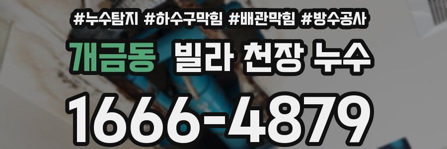 개금동 빌라 천장 누수
