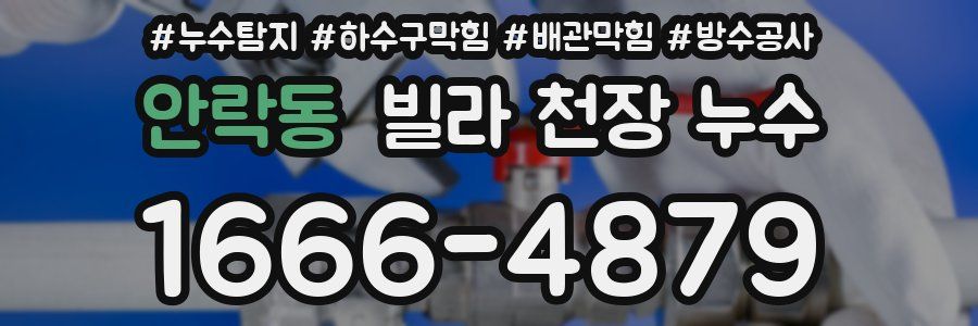 안락동 빌라 천장 누수