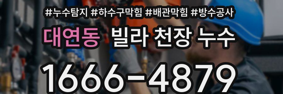 대연동 빌라 천장 누수