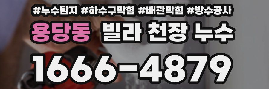 용당동 빌라 천장 누수