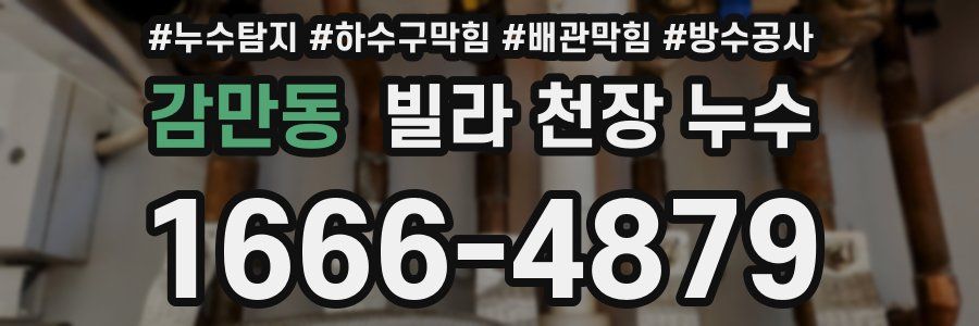 감만동 빌라 천장 누수