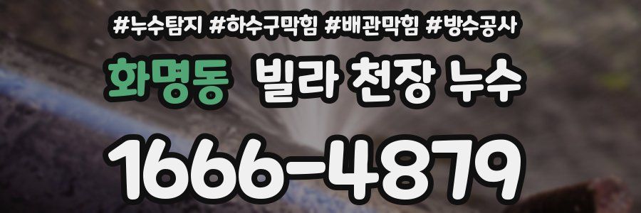 화명동 빌라 천장 누수