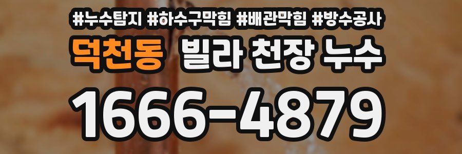 덕천동 빌라 천장 누수